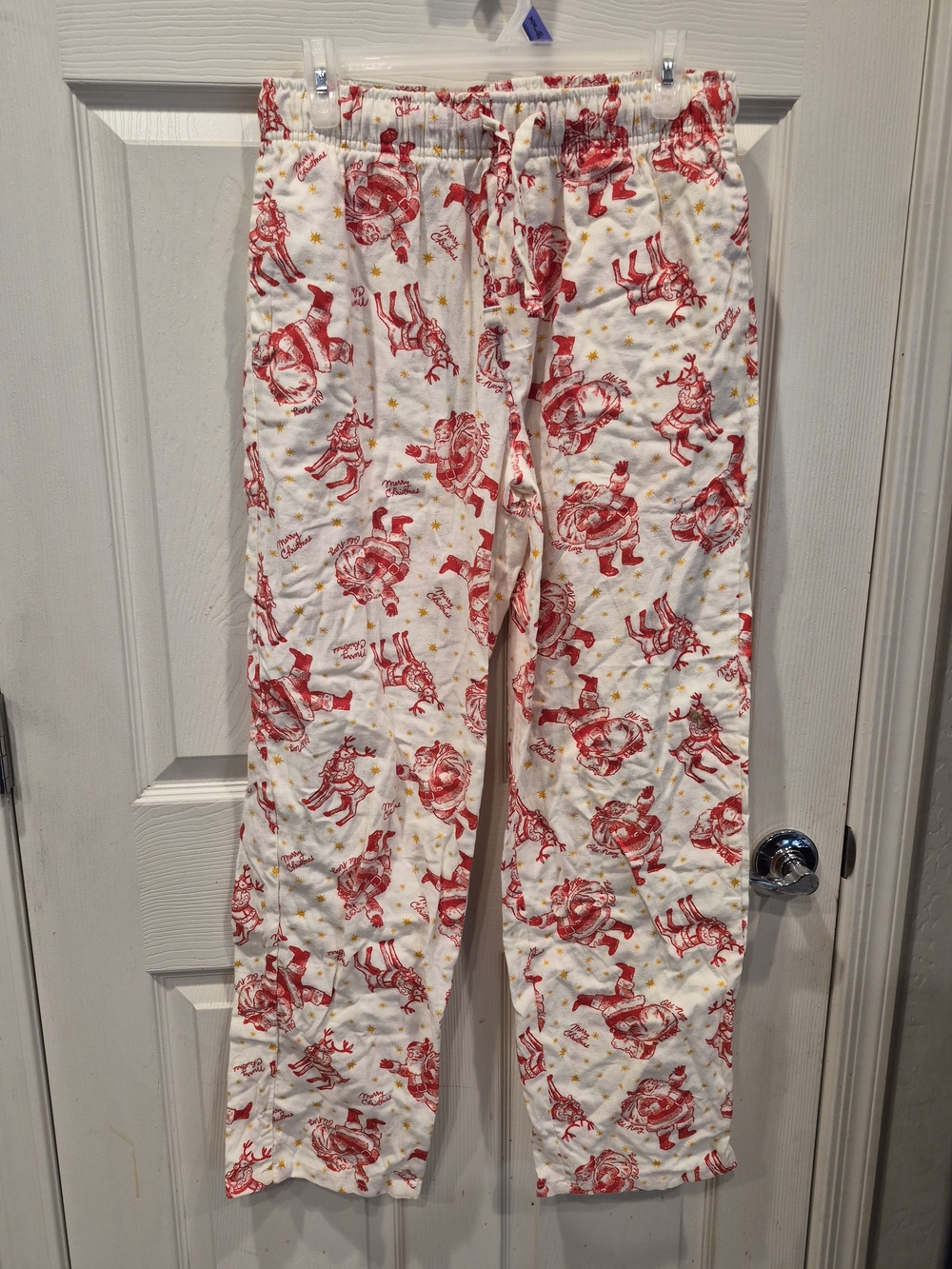 5/25 Red Santa Print Holiday Lounge Pants